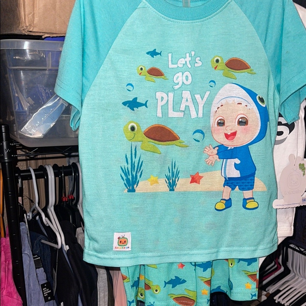 Cocomelon pj Shorts Set